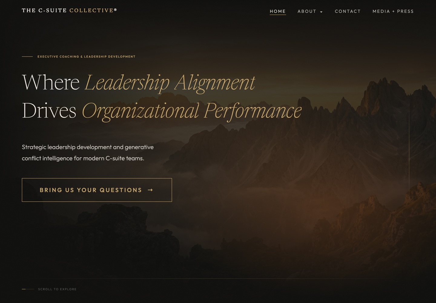 The C-Suite Collective website
